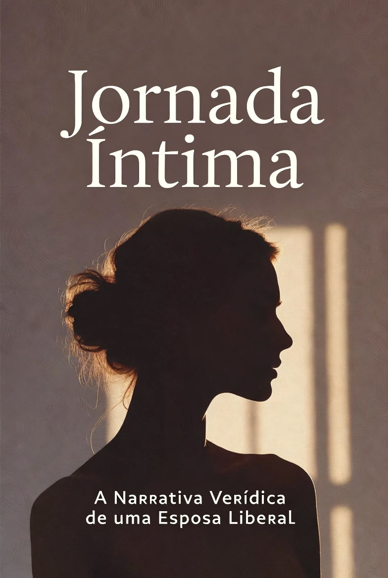 Capa do livro Jornada Íntima - Silhueta de mulher contra a luz da janela